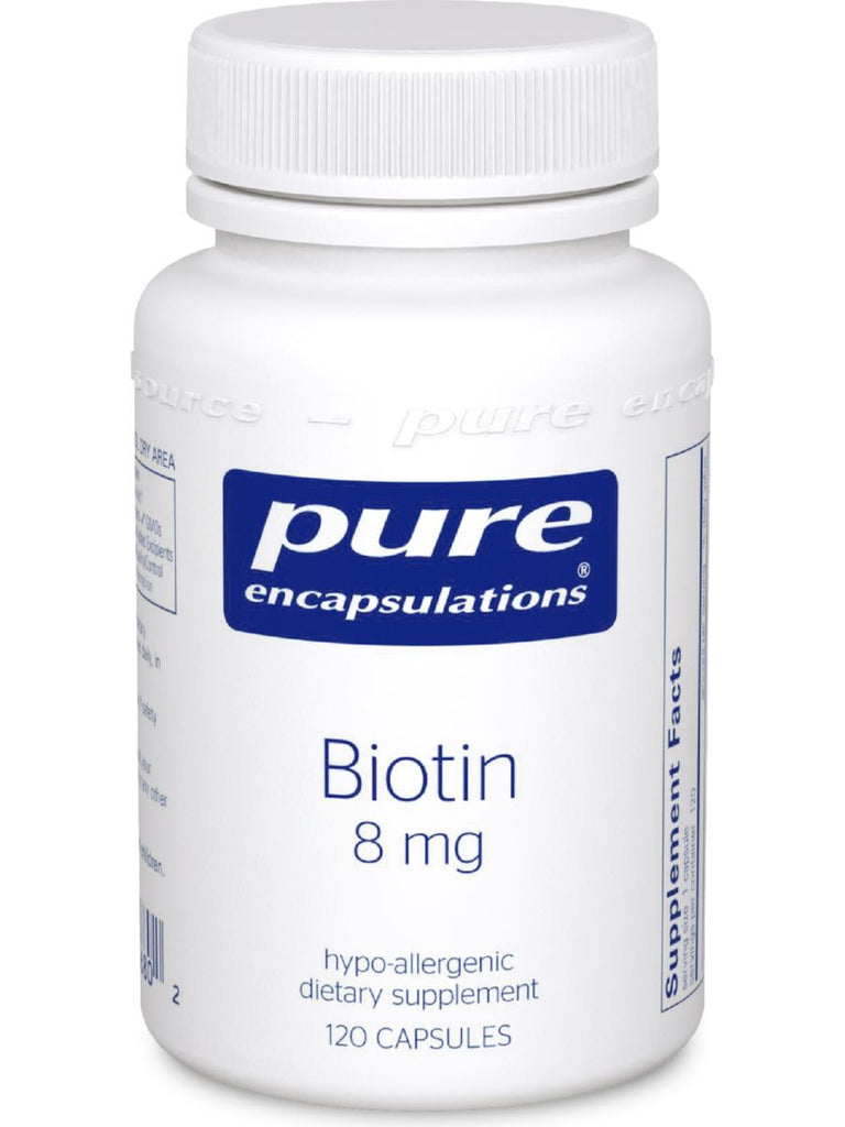 Pure Encapsulations, Biotin, 8 mg, 120 vcaps