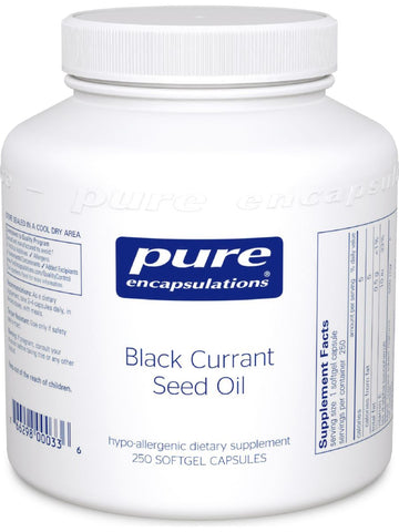 Pure Encapsulations, Black Currant Seed Oil, 500 mg, 250 gels