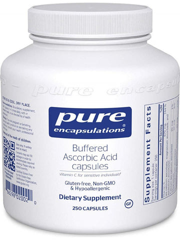 Pure Encapsulations, Buffered Ascorbic Acid, 250 caps