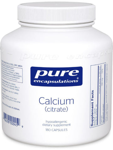 Pure Encapsulations, Calcium Citrate, 150 mg, 180 vcaps