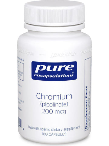 Pure Encapsulations, Chromium (picolinate) 200 mcg, 180 vcaps