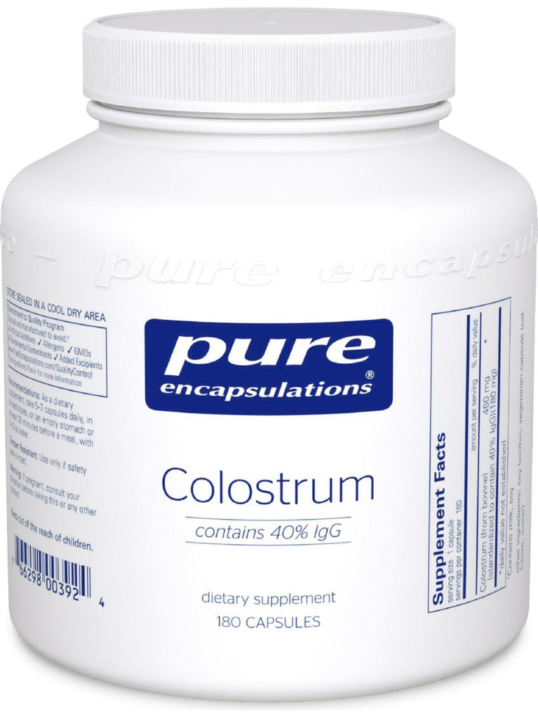 Pure Encapsulations, Colostrum 40% IgG, 450 mg, 180 vegcaps