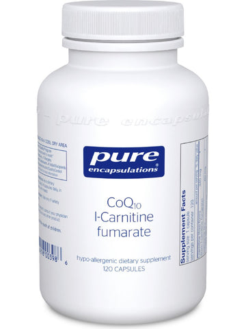 Pure Encapsulations, CoQ10 l-Carnitine fumarate, 120 vcaps