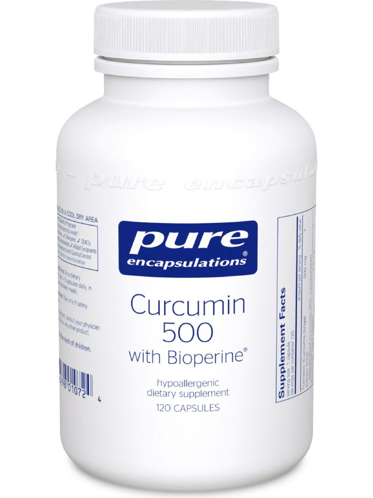 Pure Encapsulations, Curcumin 500 with Bioperine, 120 vcaps