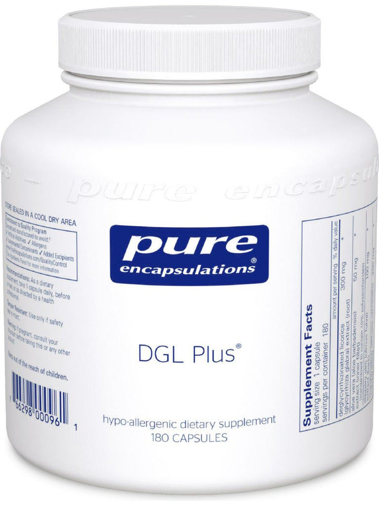 Pure Encapsulations, DGL Plus, 180 vcaps