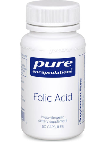 Pure Encapsulations, Folic Acid 800 mcg, 60 vcaps