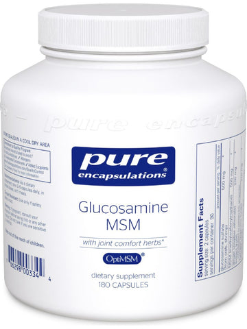 Pure Encapsulations, Glucosamine MSM w/Joint Comfort, 180vcaps