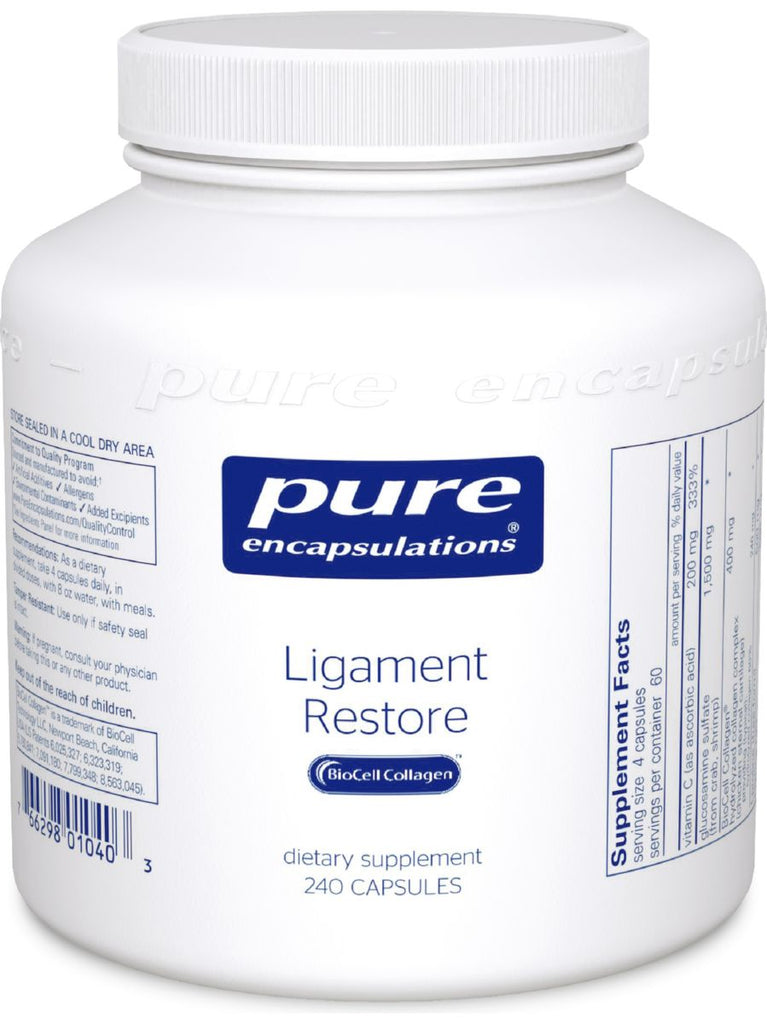 Pure Encapsulations, Ligament Restore, 240 vcaps