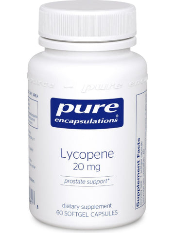 Pure Encapsulations, Lycopene, 20 mg, 60 gels