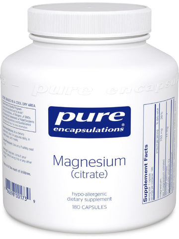 Pure Encapsulations, Magnesium (citrate), 150 mg, 180 vcaps