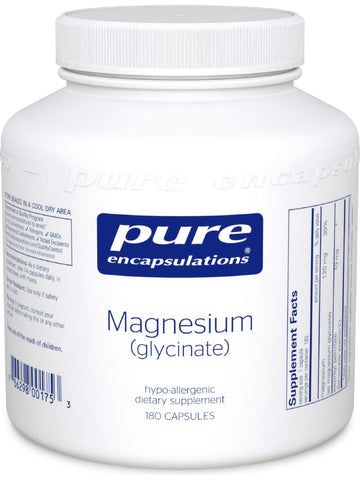 Pure Encapsulations, Magnesium (glycinate), 120 mg, 180 vcaps