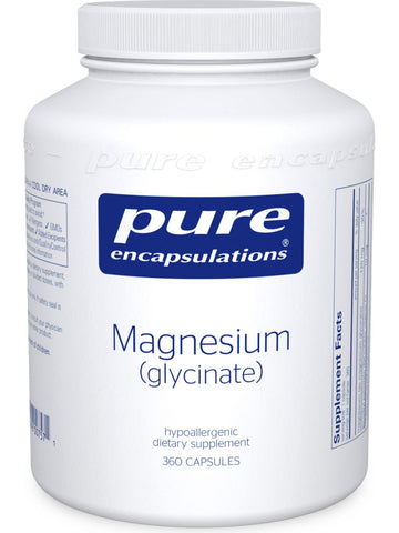 Pure Encapsulations, Magnesium (glycinate), 120 mg, 360 vcaps