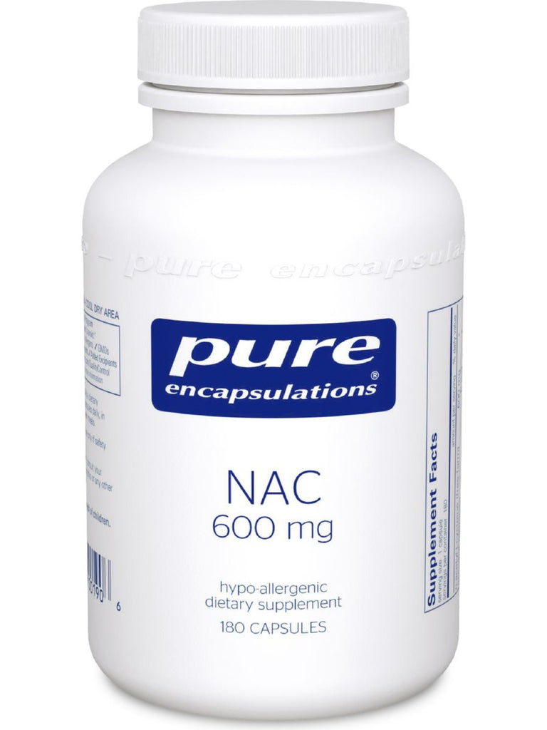 Pure Encapsulations, NAC, 600 mg, 180 vcaps