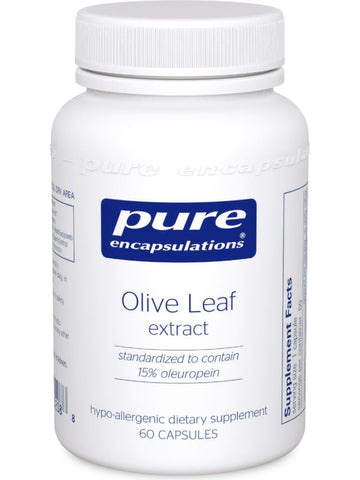 Pure Encapsulations, Olive Leaf extract, 500 mg, 60 vcaps