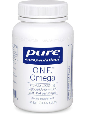 Pure Encapsulations, ONE Omega, 60 softgels