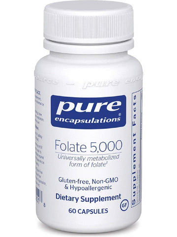 Pure Encapsulations, Folate 5000, 60 caps