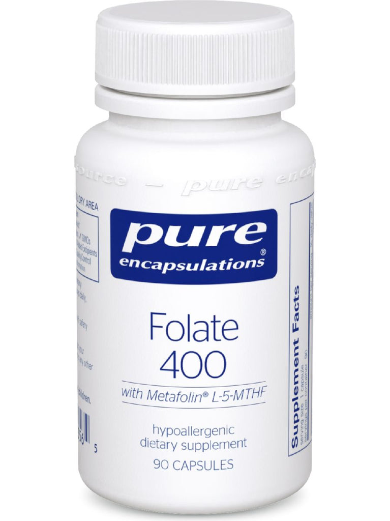 Pure Encapsulations, Folate 400 mcg, 90 vcaps