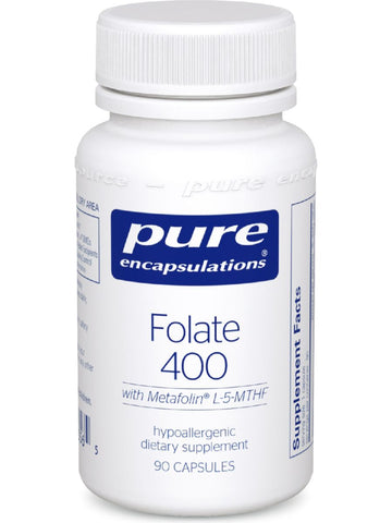 Pure Encapsulations, Folate 400 mcg, 90 vcaps