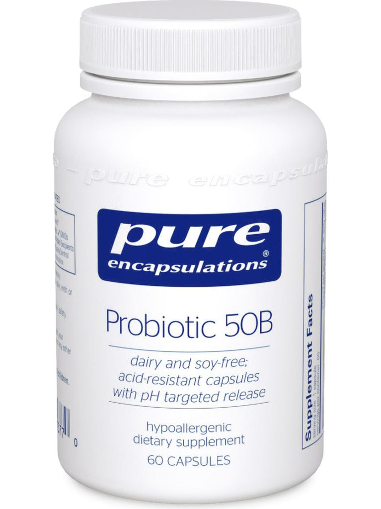 Pure Encapsulations, Probiotic 50B (soy & dairy free), 60 vcap