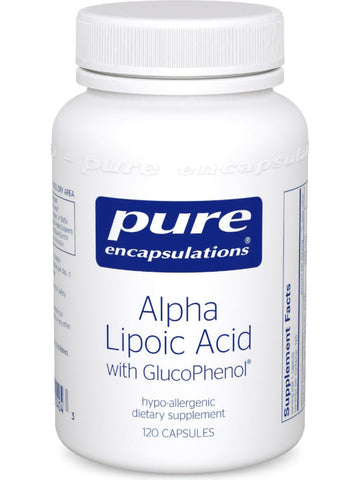 Pure Encapsulations, Alpha Lipoic Acid, w/ GlucoPhen, 120 vcaps