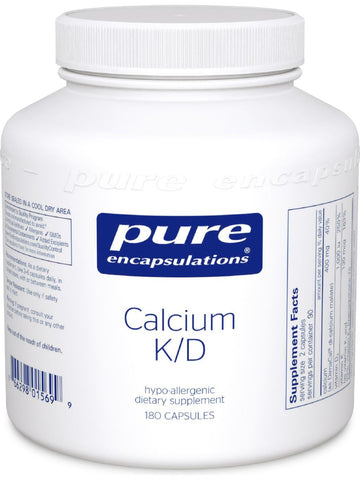 Pure Encapsulations, Calcium K/D, 180 caps