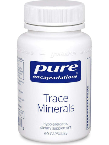 Pure Encapsulations, Trace Minerals, 60 caps