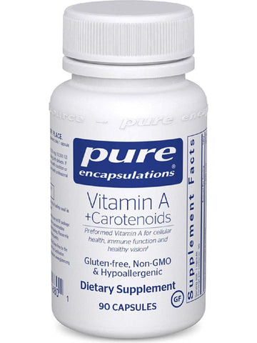 Pure Encapsulations, Vitamin A + Carotenoids, 90 caps
