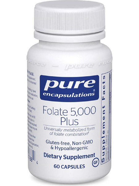 Pure Encapsulations, Folate 5000 Plus, 60 caps