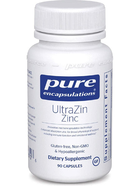 Pure Encapsulations, UltraZin Zinc, 90 caps