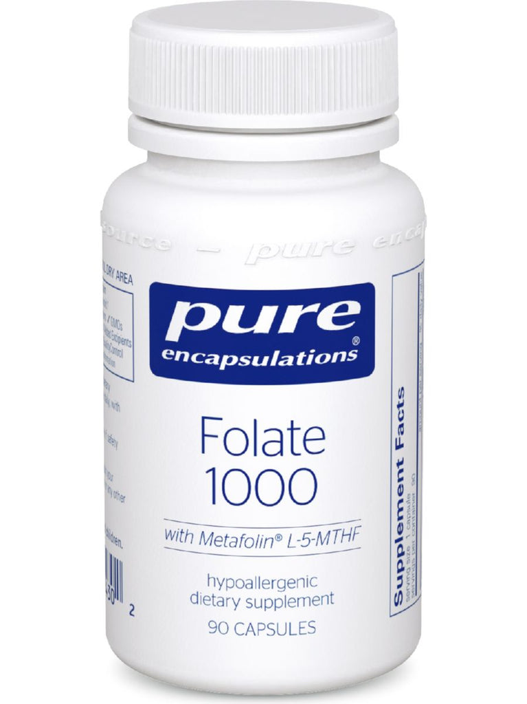 Pure Encapsulations, Folate 1000, 90 caps