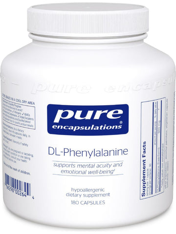 Pure Encapsulations, DL-Phenylalanine, 500 mg, 180 vcaps