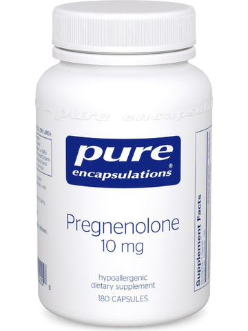 Pure Encapsulations, Pregnenolone, 10 mg, 180 vcaps