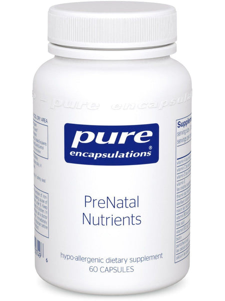 Pure Encapsulations, PreNatal Nutrients, 60 caps