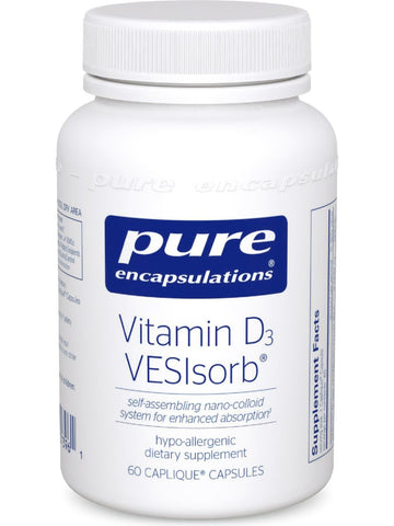 Pure Encapsulations, Vitamin D3 VESIsorb, 60 caps