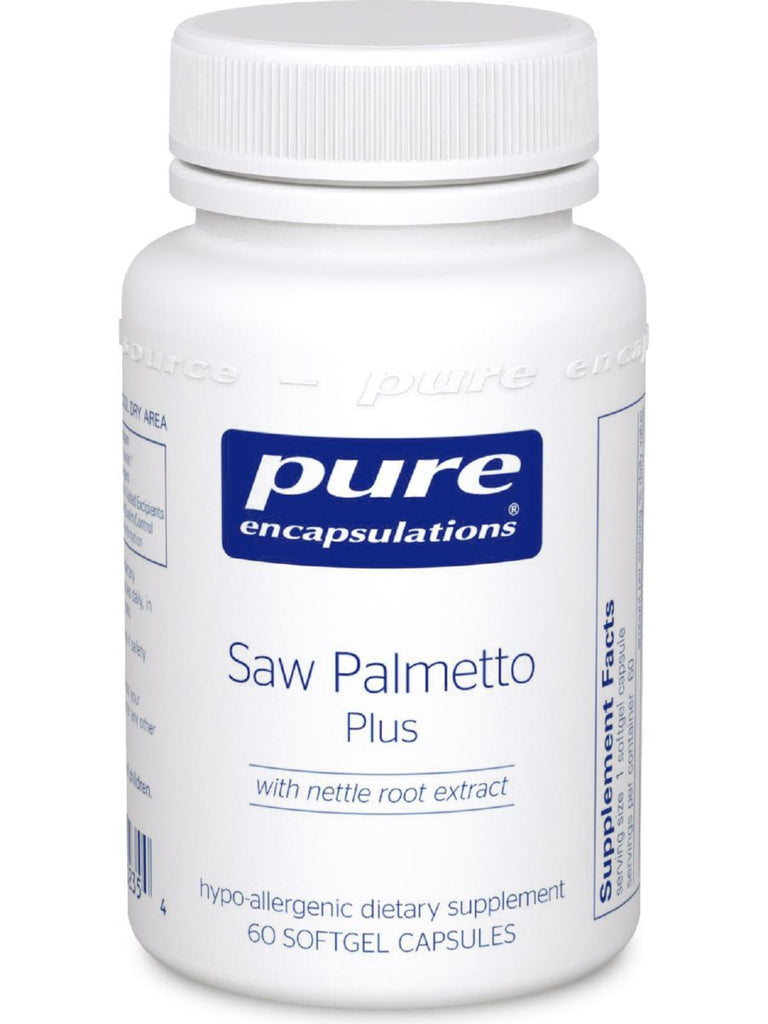 Pure Encapsulations, Saw Palmetto Plus, 60 gels