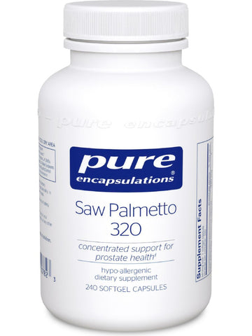Pure Encapsulations, Saw Palmetto 320, 240 gels