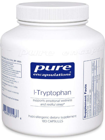 Pure Encapsulations, L-Tryptophan, 180 caps