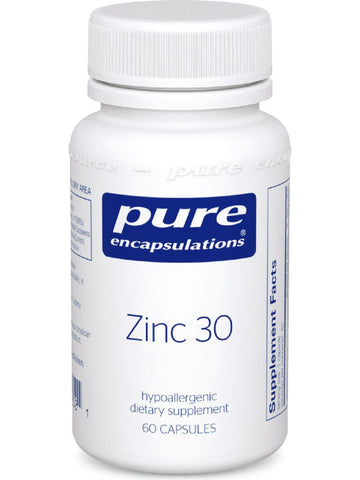 Pure Encapsulations, Zinc 30, 60 vcaps