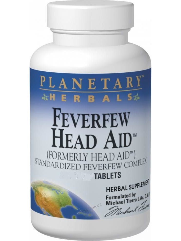 Planetary Herbals, Feverfew HeadAid, 100 ct