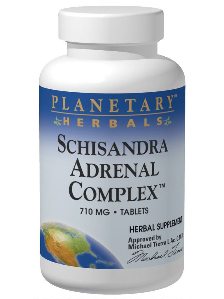 Planetary Herbals, Schisandra Adrenal Complex, 120 ct
