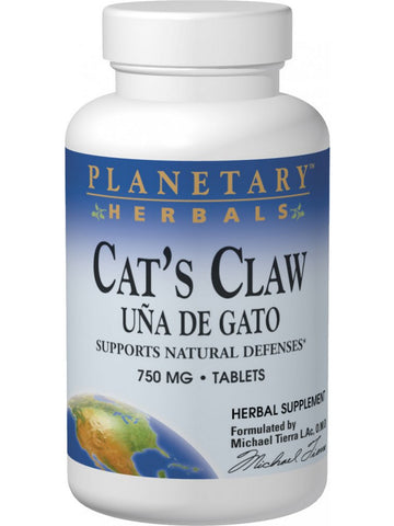 Planetary Herbals, Cat's Claw 750 mg, 42 Tablets