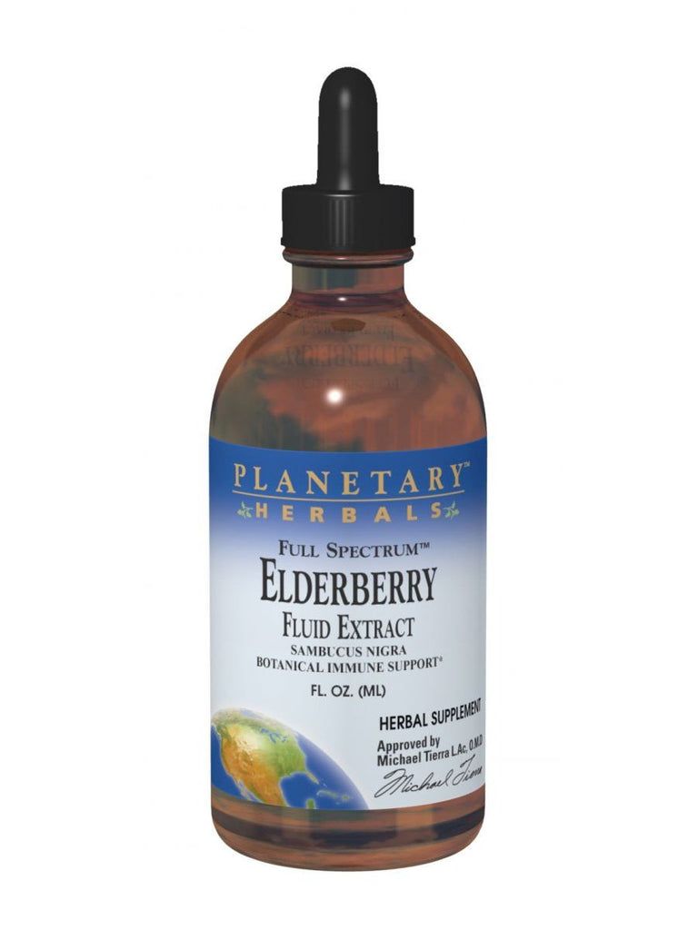 Planetary Herbals, Elderberry Fluid Extract, 8 oz