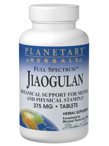 Planetary Herbals, Jiaogulan 315mg Full Spectrum Std 10% Gypenosides, 60 ct
