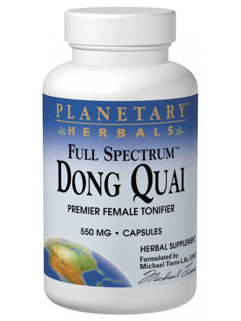 Planetary Herbals, Dong Quai Full Spectrum 550mg, 60 ct
