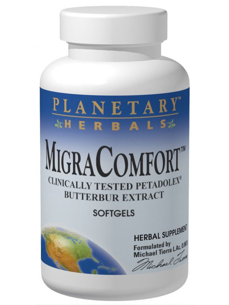 Planetary Herbals, MigraComfort Petadolex Butterbur 50mg, 60 softgels