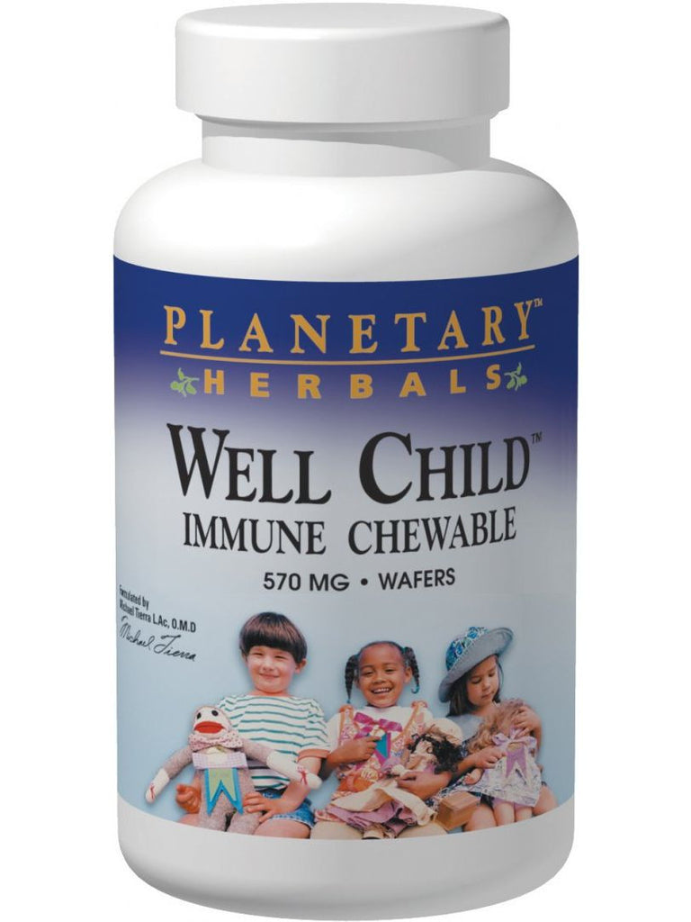 Planetary Herbals, Well Child Immune Chewable, 120 wafers