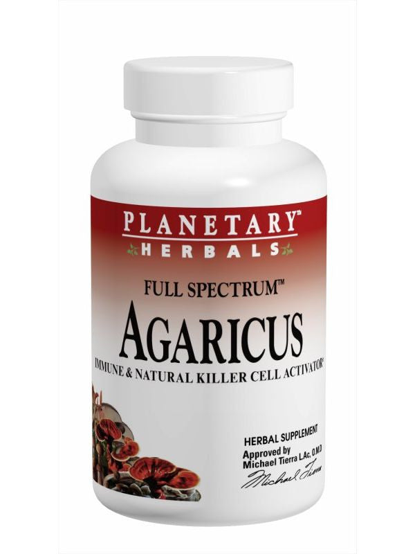 Planetary Herbals, Agaricus Extract Full Spectrum 500mg, 30 ct