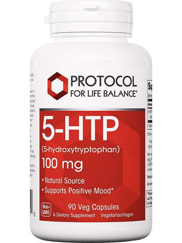 Protocol For Life Balance, 5-HTP, 100 mg, 90 Veg Capsules