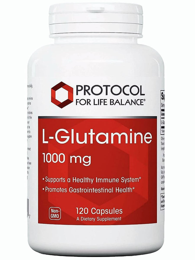 Protocol For Life Balance, L-Glutamine, 1,000 mg, 120 Veg Capsules
