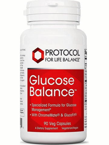 Protocol For Life Balance, Glucose Balance, 90 Veg Capsules